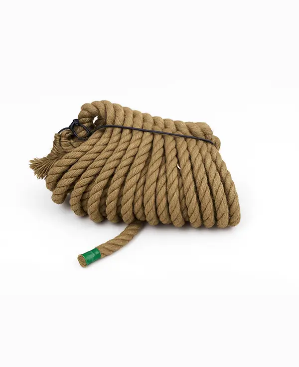 Heavy-Duty Natural Jute Rope – With Metal Hook & Sealed End 2