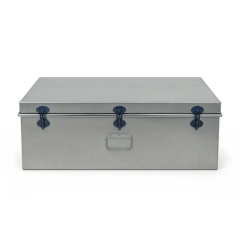 Heavy-Duty Large Metal Storage Trunk 1